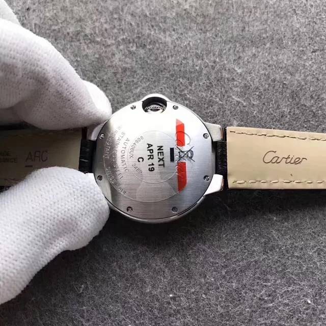 V6厂卡地亚蓝气球33贝壳母罗马字表盘，搭载西铁城全自动机芯，尺寸：33*12毫米）(图8)